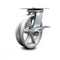 Service Caster 8 Inch Heavy Duty V Groove Semi Steel Caster with Roller Bearing and Brake SCC SCC-35S820-VGR-SLB - alternate 1
